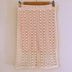 Free People crochet fitted skirt